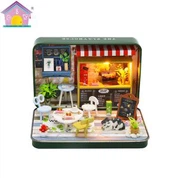 Grønn DIY Doll House Minature