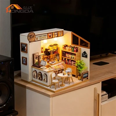 Milk Tea Shop-tema tredukkehus